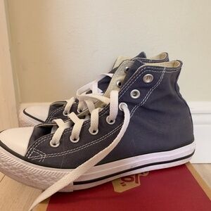 Converse High top, Blue-grey, size 3(womens5-5.5)